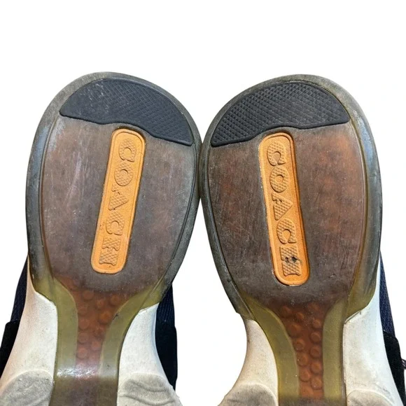 Coach Shoes Mens Size 11 Blue Suede Mesh Comfort‎ Lace Up Sneakers G4939 - Picture 10 of 11